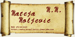 Mateja Moljević vizit kartica
